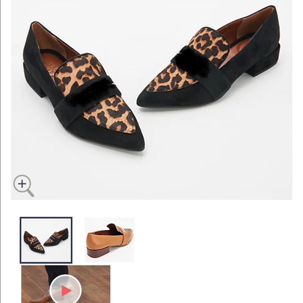 Franco Sarto pointed flats black/leopard